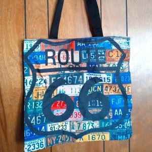 Route 66 shopping tote bag